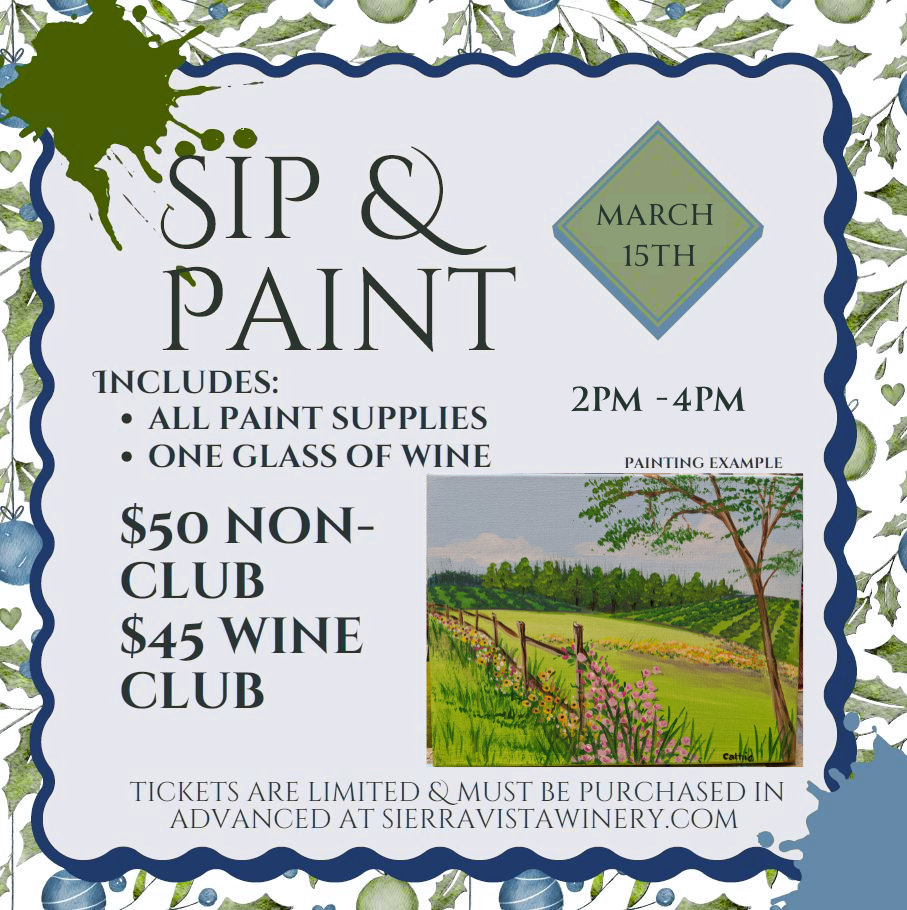 Paint and sip 2026 Placeholder image "Event details coming soon"